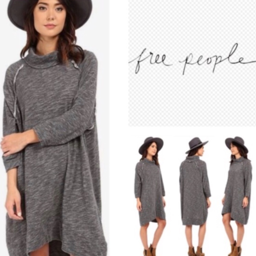 NWT FREE PEOPLE Boho Terri Cocoon Cowl Dress/Tunic